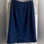 Pendleton Blue Midi A-Line Wool Skirt for Work Photo 3