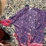 Cupcakes & Cashmere Women‎ Floral PINK/Purple Kimono Medium Pink Photo 6