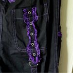 Tripp NYC Dark Street Lolita Gothic Lace Corset Pants Black Purple 29 NWT Photo 11