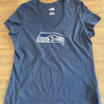Womens Seattle Seahawks Nice NFL Short Sleeve V Photo 0