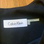 Calvin Klein  Dress 4 Black White w/ Black Belt Classic Barbiecore MIDI Back Zip Photo 1