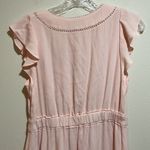 J.Crew Point Sur V-Neck Ruffle Midi Dress Flutter Sleeve Blush Pink Size 2 Photo 10