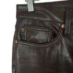 Judy Blue NWOT Women’s Faux Leather High Rise Straight Jeans Espresso Size 30 Photo 7