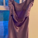 Hello Molly Purple Satin Mini Dress Photo 3