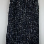 Lafayette 148 New York Tweed Pencil Skirt Blue/Black/White Women's Size 2 Blue Photo 0