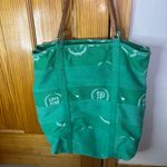 PINK - Victoria's Secret Vintage Victoria’s Secret PINK Green and White Monogram Canvas Tote Bag Photo 1