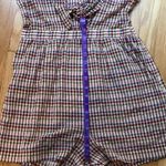 Madewell Tie Front Cutout Gingham Cotton Romper Size 8 Photo 8