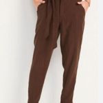 Old Navy Womens  high waisted brown tie belt pants 4x Photo 0