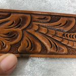 Brown belt size 34 floral type design Photo 5