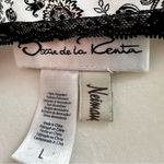 Oscar de la Renta Black and White Lace Trim Slip Dress Classic Elegant Vintage Photo 6