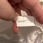 Gap Lightweight Women's V-Neck Bracelet Sleeve Sweater White Cotton Large Photo 5