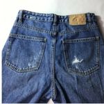 Pull & Bear Destroyed‎ Button Fly Frayed Jeans 32 Blue Size 2 Photo 4