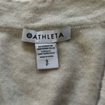 Athleta  Cream Merino Wool V-Neck Sweater Size Small Photo 2