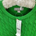 J.Crew Odette Cable Knit Sweater Lady Jacket Cotton Blend Boucle Green S NWT Photo 6