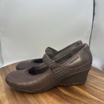 Merrell  Poppy Roast Mary Jane Wedge Heels Brown Leather Y2K Retro Women 8.5 Photo 2