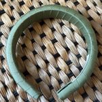 Jennifer Behr Attica made in New York silk grosgrain headband in sage green Photo 5