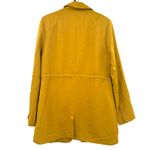 Rachel Zoe  Size Small Long Line Coat Jacket Anorak Style Yellow Gold‎ Pockets Photo 1