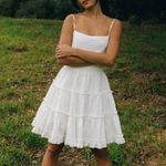 Aritzia White Linen Dress Photo 4