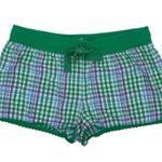 SO  Wear It Declare It Green Plaid Pajama Shorts Size XL Cotton Y2K Retro 2000s Photo 0