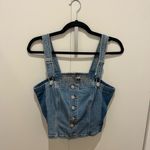 American Eagle Stylish Blue Denim Jean corset top Photo 2