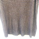 ZARA knit Women medium short sleeve metallic pink black knit tunic sweater dress Photo 5