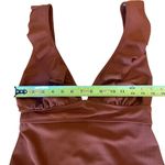 One Piece Swimsuit Lace Up Bodysuit Deep Neck Backless Bathing Suit Womens XL Photo 10