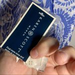 Karen Scott NWT  Blue Print Ombré Short Sleeve Button Up Blouse 0X Photo 3