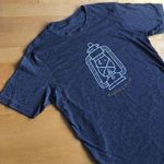 Up North Trading Company “Camping is Lit” Tee, Gray, White Size S Photo 0