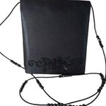Jessica McClintock  satin evening bag with beaded strap Photo 0