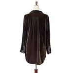 CP Shades Teton Tunic Size XS Brown Velvet Lagenlook Flowy Boho Top Made in USA Photo 1