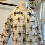 Vintage Fair Lady Quilted White Winnie The Pooh Button Trench Coat Size Small Photo 13