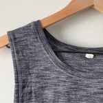 Lululemon  Var-City Muscle Tank in Heathered Black size 2 lightweight top crew Photo 5