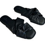 Caslon  CANARI LEATHER SLIDE SANDALS BLACK SIZE 8.5 New Photo 0