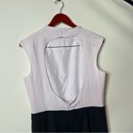 Hutch  Anthropologie Open-Back Jumpsuit size 12 black white one piece Photo 6