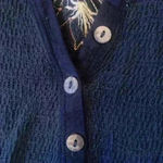 Free People black gauze thermal long sleeve top size XS Photo 9