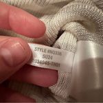 Madewell  Micro-Rib Short Sleeve‎ Striped Sweater Tee in Monument Sz M NEW Photo 6