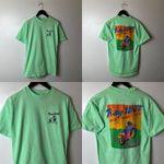 Vintage 90s Ray Wilt T Shirt Green Large L USA Motorcycle Graphic Tee Solid Logo Photo 11