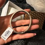 Michael Kors NIB AUTHENTIC HERITAGE PLAQUE SILVER MKJ3840040 BRACELET Photo 5