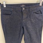 Ann Taylor  Loft Navy and Gold Spotted Modern Skinny Pants Size 26/2P Photo 1