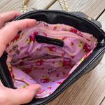 Betsey Johnson XO Black Quilted Harper Bag Vegan Leather Photo 10