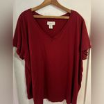 Calypso St. Barth  size 3X red t shirt. 
Pre owned excellent condition. 
V neck. Photo 0