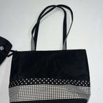 Baseball Theme Shoulder Bag Tote Purse Cosmetic Case Black White Mom Home Run Photo 2