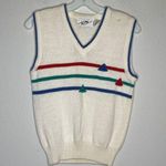 Vintage SIM‎ Sweater Vest Red Size L Photo 6