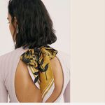 Free People NWOT  Party In The Back Ribbed Cutout Open Back Scarf Tie Top Photo 1