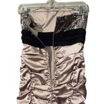 City Studio Lilac Purple Sequins Ruched Strapless Prom Dress Women SZ 1 Photo 10