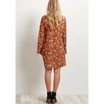 Pinkblush Rust Floral Printed V-Neck Chiffon Maternity Dress NWT Size Medium Photo 2