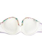 Victoria's Secret Victoria’s Secret Swim White Pastel Bikini 32D Top/M Bottom Photo 2