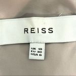 Reiss  Nelly Textured A-line Sleeveless V-neck Dress Black Midi Cocktail Size 6 Photo 8