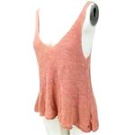 American Eagle Outfitters Knitted Crop Top Tank Peach Loose Fit Hi Lo Sides Sz M Photo 2