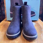 Kensie  womens faux suede pull on short Chelsea boots brown 6 Photo 4